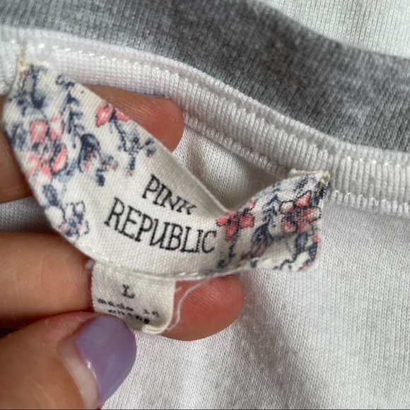 !!3 for $10!! Pink Republic Rainbow Striped T-Shirt - Picture 3 of 4